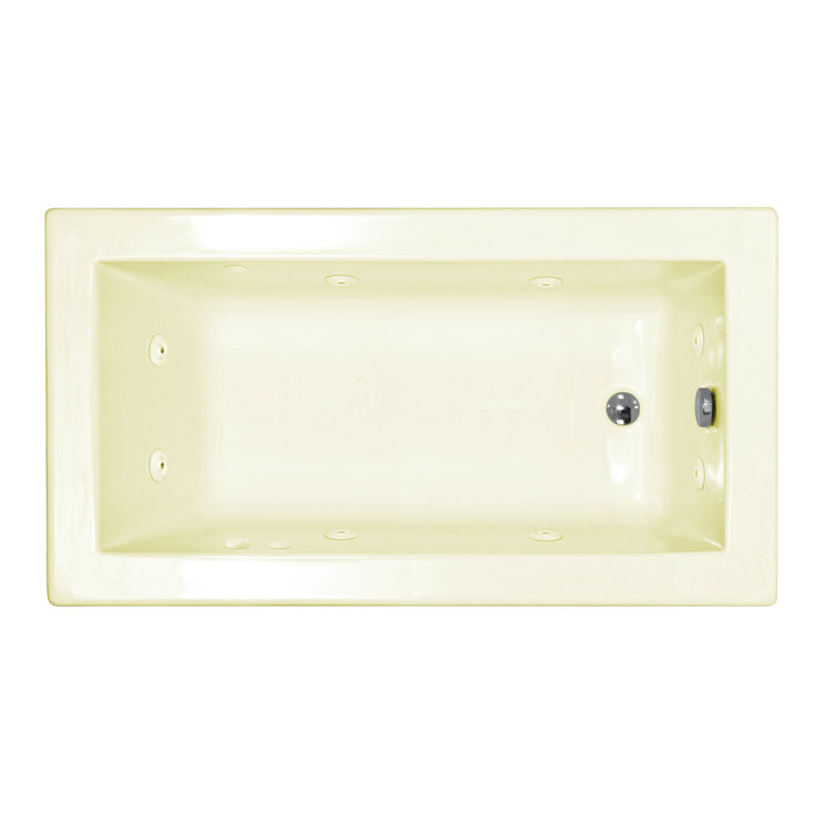 Spa Escapes Guadeloupe 60'' x 32'' Drop In Whirlpool Acrylic Bathtub